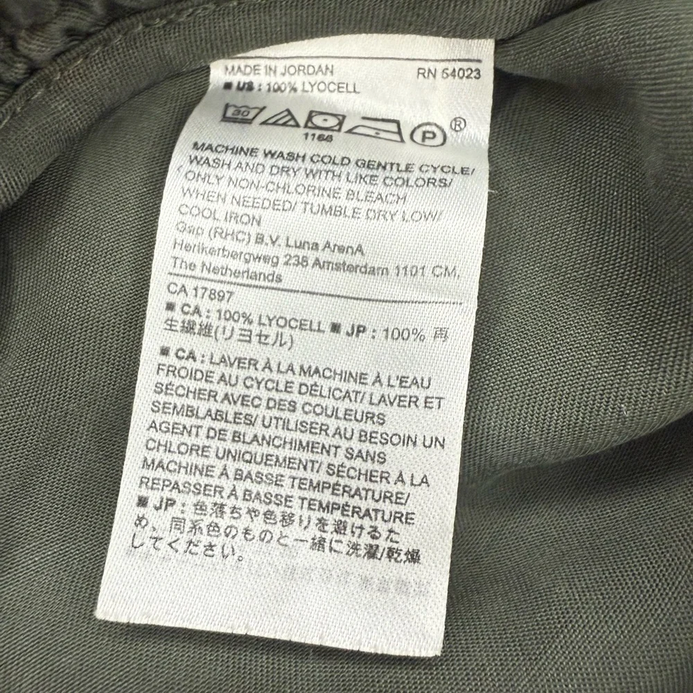 Banana Republic TENCEL™ CARGO JOGGER Steel Green Women's Cargo Pants